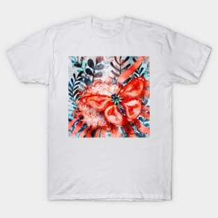 Strawberry Butterfly Negative Painting T-Shirt